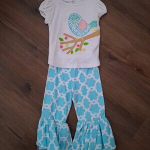 Baby girl's Mud Pie bird set